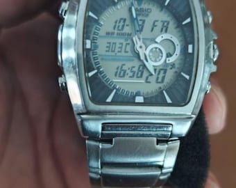 VERY RARE Vintage 1980s Casio W-600 Solar Diver Watch, Made in