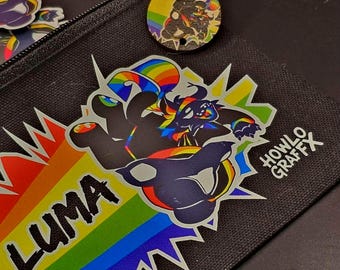 Customized Reusable Sticker Pouch