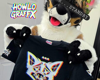 Please ... STANDBY [Subtle Furry Glitch Shirt]