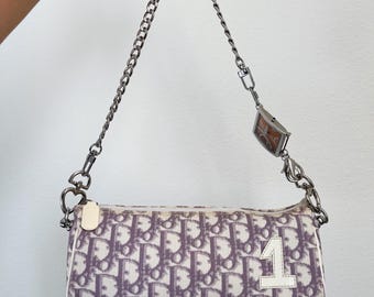 Vintage Y2K Purple Dior Trotter Bag
