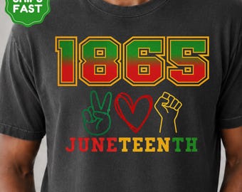 Maglietta Juneteenth 1865 Comfort Colors Juneteenth Shirt
