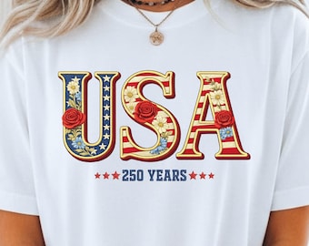 Maglietta per il 250° anniversario degli Stati Uniti, maglietta patriottica, maglietta America 250, maglietta del 4 luglio, maglietta della libertà, maglietta del giorno dell'indipendenza
