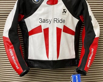 Mono de motociclismo de cuero estilo BMW – Equipamiento para motociclistas de pista