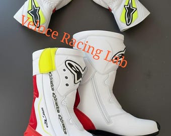 Conjunto de botas Alpinestars Supertech R y guantes GP Pro – Amarillo flúor