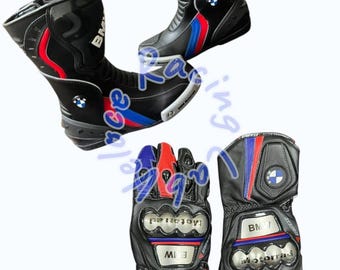 Conjunto de guantes y botas de competición BMW Motorrad – Equipación de pista de cuero M Sport