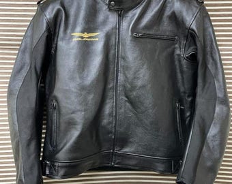 Chaqueta de moto de cuero Goldwing – Piel de canguro/vaca, protección CE, equipamiento para motociclistas de turismo.