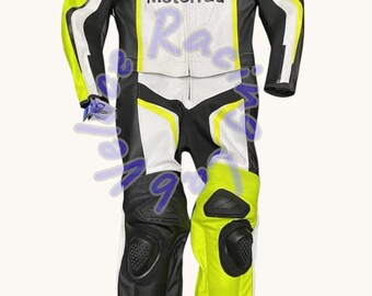 Traje de cuero BMW para motociclismo de competición – Equipamiento para motociclistas de pista