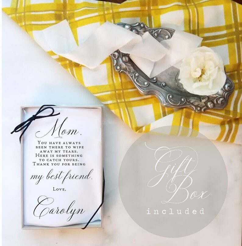 Ring Bearer Gift From Bride & Groom Wedding Handkerchief Etsy