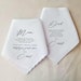 Mother of the Groom Gift, Father of the Groom Gift, Wedding Gift, Wedding Handkerchief, Personalized Gift, Wedding Gift for Parents 