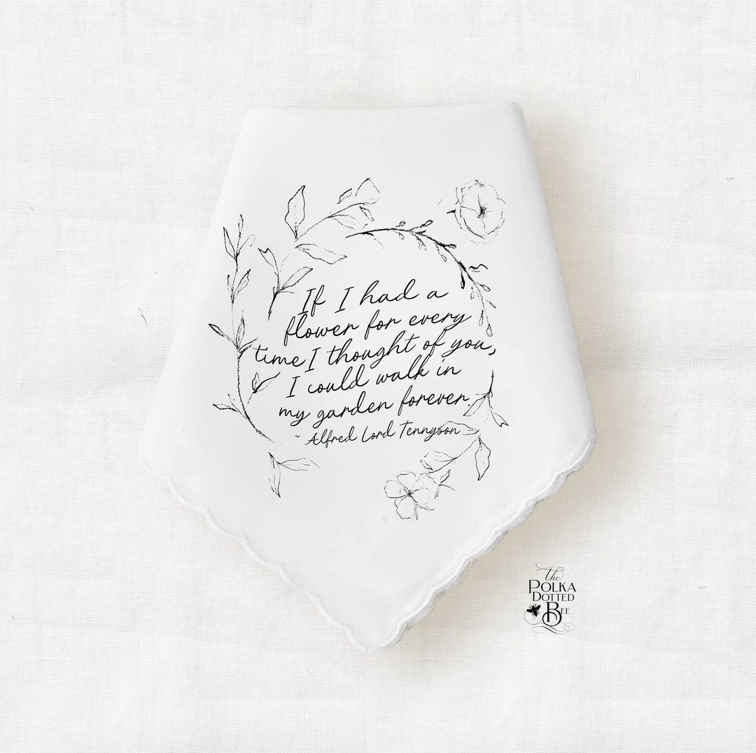 Memorial Handkerchief Bereavement Gift for Loss of a Loved One