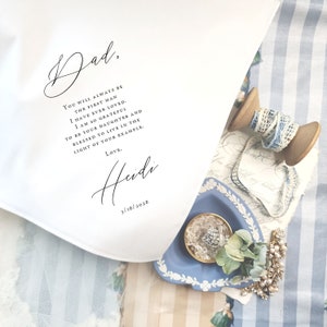 Wedding Handkerchief Gift for Parents, Mother of the Bride Wedding Gift, Father of the Bride Wedding Gift, Personalized Gift from Daughter image 4