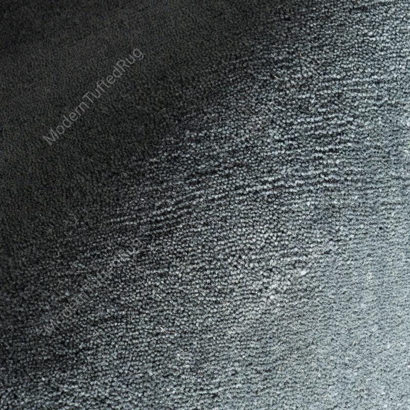 Hand Tufted Wool Area Rug: Muted Blue Grey, Modern Solid Design - Etsy