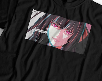賭ケグルイ 蛇喰夢子 アニメ Tシャツ: 「But Psycho」コットン Tシャツ