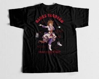 Heavyweight Pretty Derby Uma Musume Tshirt - Agnes Tachyon Anime Merch & Tee Cotton 20s