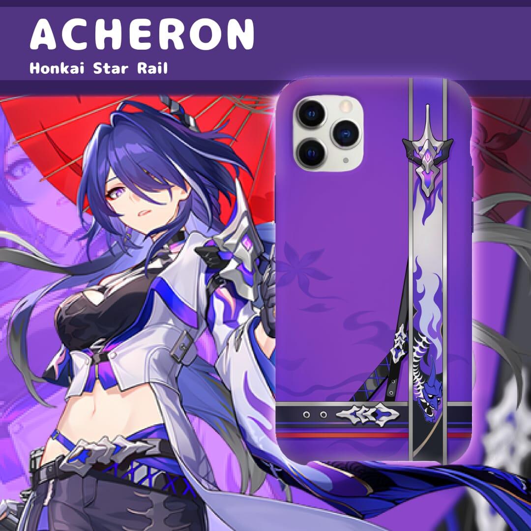 Acheron Honkai Star Rail Vertical Pattern Phone Case for : Iphone ...