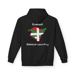 Basque Country Map Hoodie | Euskadi Basque Flag Design