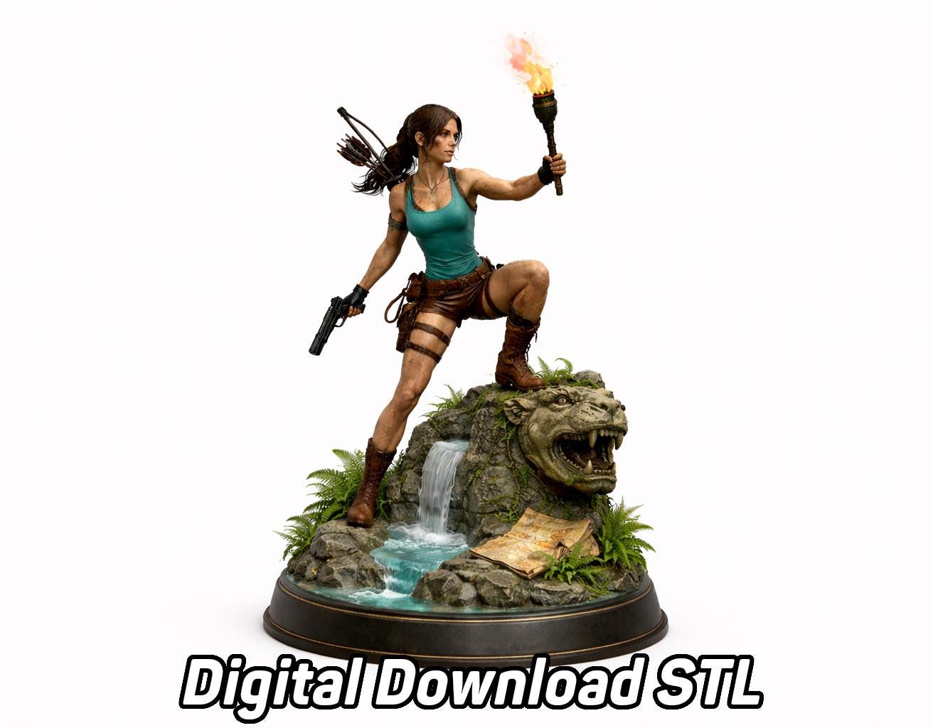 Tomb raider statue - Etsy 日本