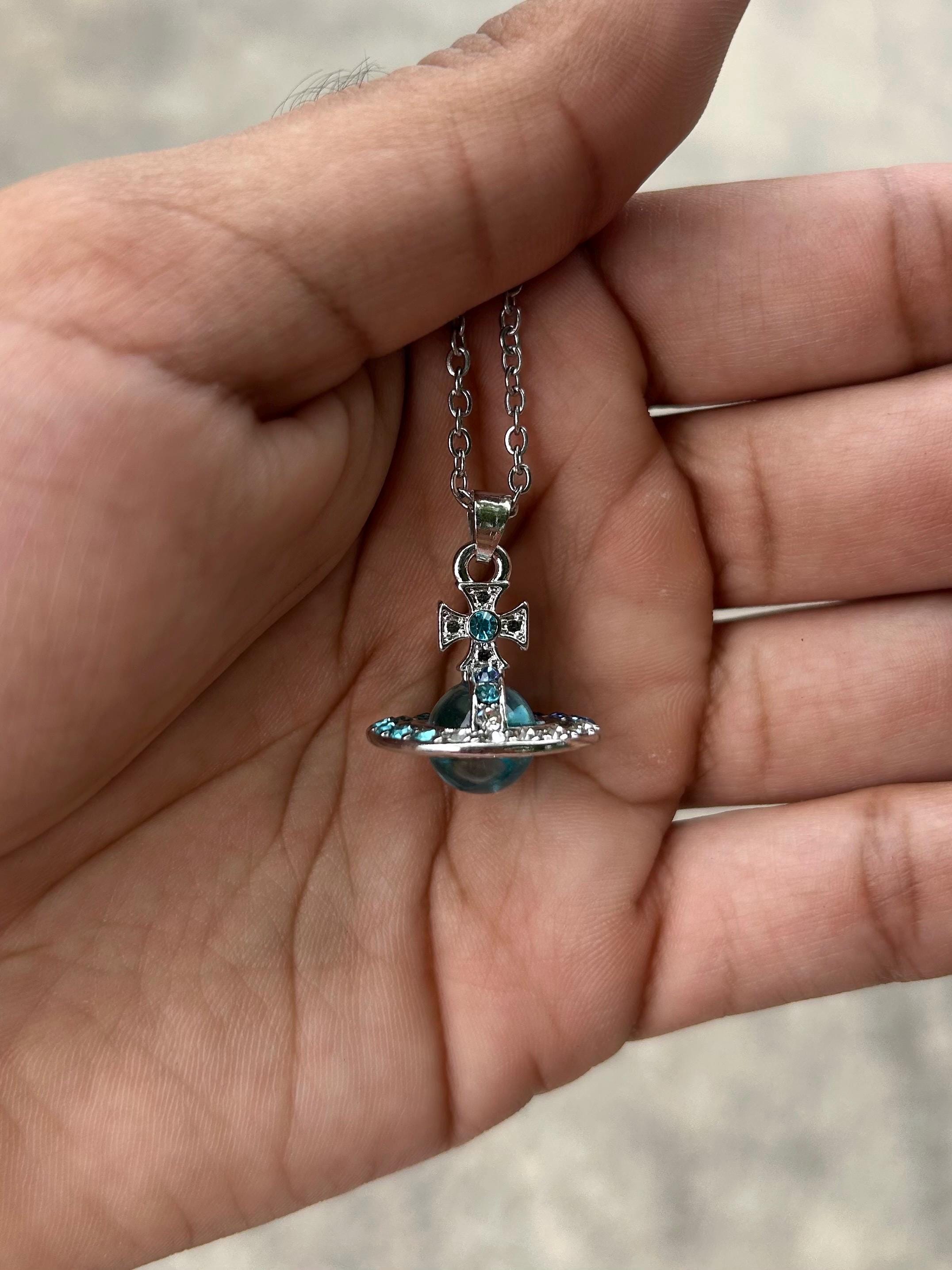 Vivienne westwood blue orb necklace - Etsy 日本