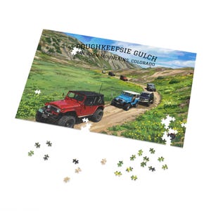 Off-Road FJ40 Trail Jigsaw Puzzle with Tin | Scenic Mountain 500pc