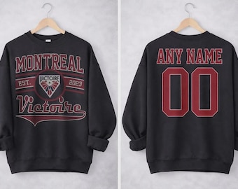 Vintage Montreal Victoire Sweatshirt, Vintage Victoire shirt, Montreal Hockey Women Sweater, Hockey Women Sweatshirt, Victoire Sweatshirt