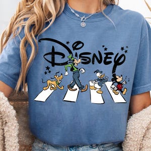 Disney Mickey and Friends Crossing the Road png, Retro Disneyworld Shirt, Vintage Goofy Pluto Donald Mickey png