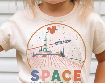 Retro 90. Disney Space Mountain png, Zabawna koszulka Myszki Miki i Przyjaciele, Koszulka Wdw Magic Kingdom, Rodzinne stroje wakacyjne z Disneylandu png