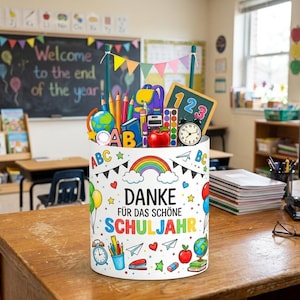 Duplo Banderole Abschied Schule Vorlage zum Ausdrucken | Lehrer Abschiedsgeschenk SchuljahresendeGeschenk  |Ferienbeginn Druckvorlage