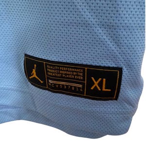 Jordan Brand Basketball Jersey Men XL Blue UNC Davis 40 Argyle Mesh Tar Heels 画像 7