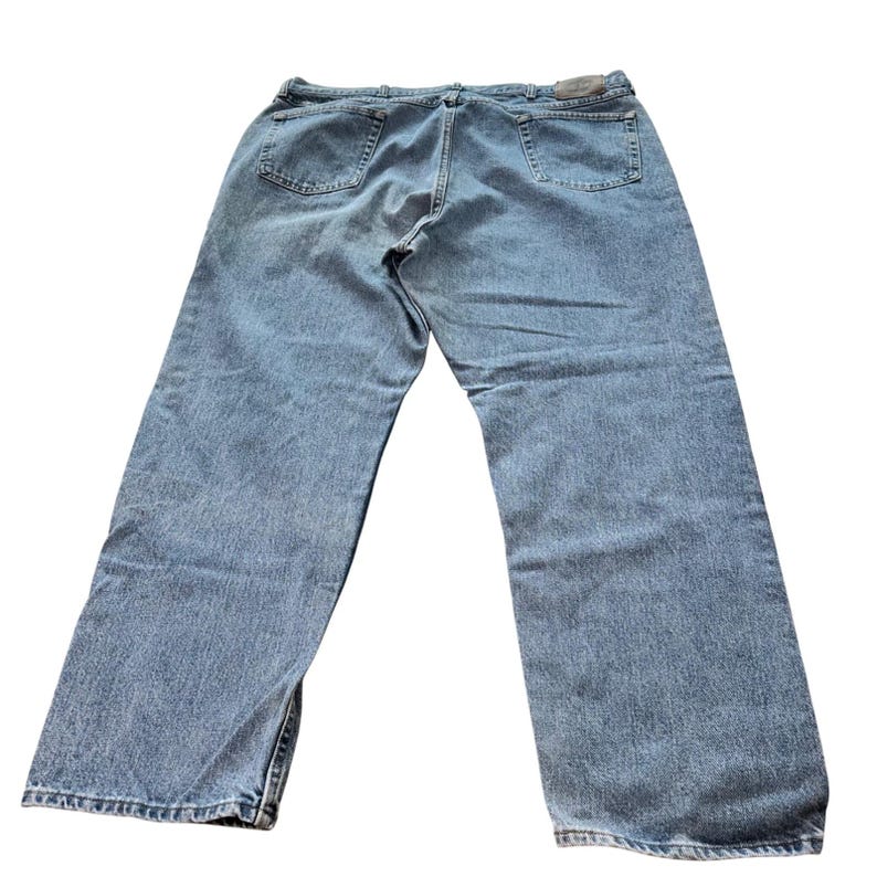 Wrangler Jeans Mens 44x30 Blue Authentic Relaxed Straight Leg 100Cotton 97601VR image 5