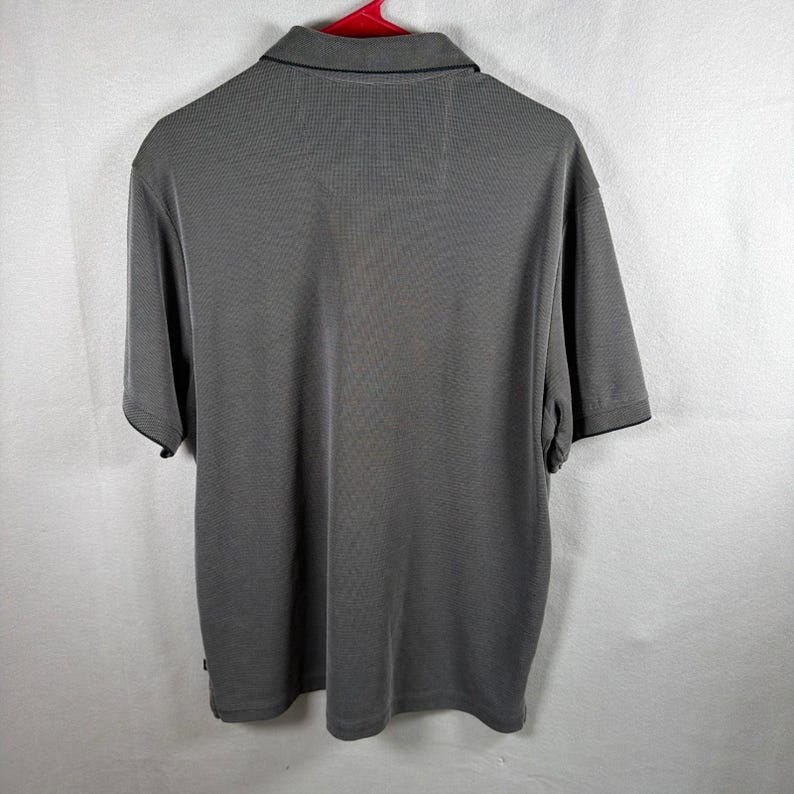 Tommy Bahama Polo Shirt Mens Medium Gray IslandZone Emfielder Short Sleeve Adult image 7