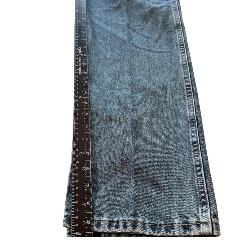 Wrangler Jeans Mens 36x31 Blue Hero Authentic Straight Leg Denim Everyday Casual imagem 8