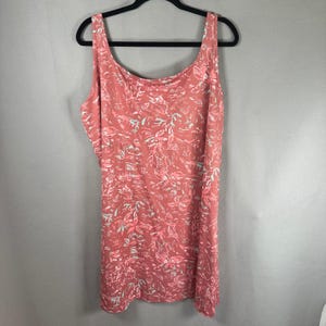 Columbia Damen PFG ärmelloses Kleid 2X Pink Tropical Marlin Coastal Performance