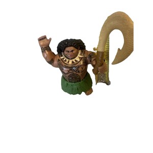 Figura de acción de Moana Maui de Disney Store con anzuelo imagen 3