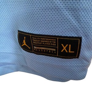Jordan Brand Basketball Jersey Men XL Blue UNC Davis 40 Argyle Mesh Tar Heels 画像 8