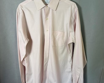 Brooks Brothers Shirt Mens 16-36 Pink Slim Fit Non-Iron Supima Cotton Solid