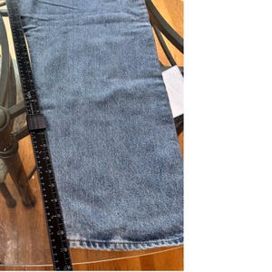Wrangler Jeans Mens 44x30 Blue Authentic Relaxed Straight Leg 100Cotton 97601VR image 14