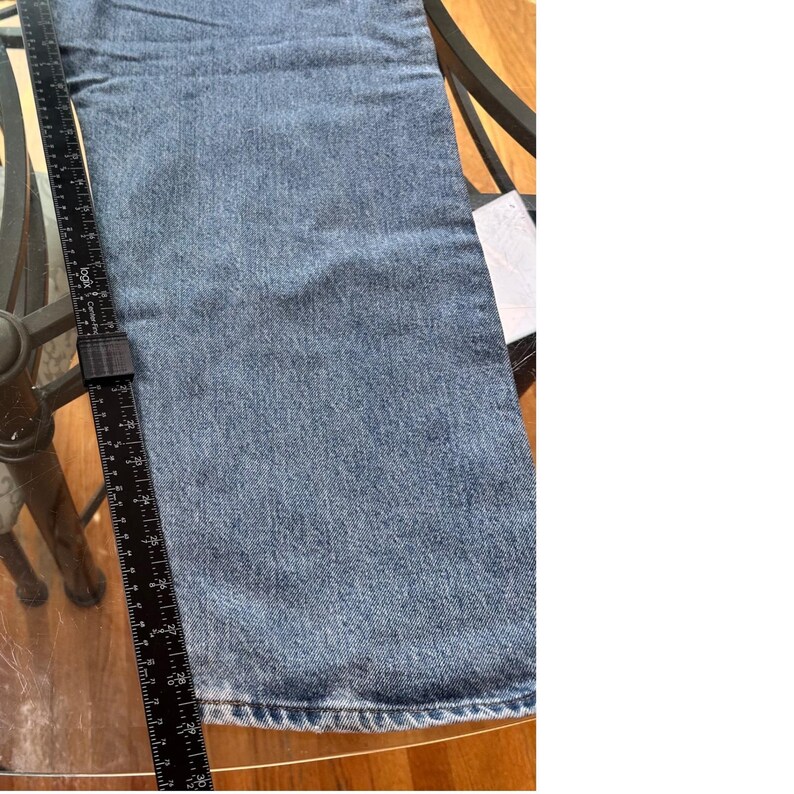 Wrangler Jeans Mens 44x30 Blue Authentic Relaxed Straight Leg 100Cotton 97601VR image 14