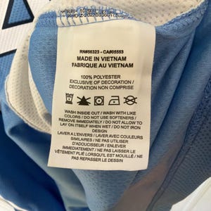 Jordan Brand Basketball Jersey Men XL Blue UNC Davis 40 Argyle Mesh Tar Heels 画像 9