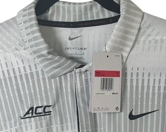 Nike Polo men L white Tiger Woods Collection Dri-Fit ADV ACC Golf DN2237-100 NWT