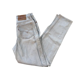 Levi's Jeans Women 1M Light Wash 512 Slim Fit Tapered Leg High Rise Denim VTG 90