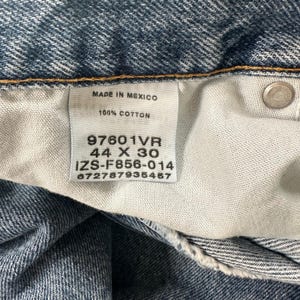 Wrangler Jeans Mens 44x30 Blue Authentic Relaxed Straight Leg 100Cotton 97601VR image 8