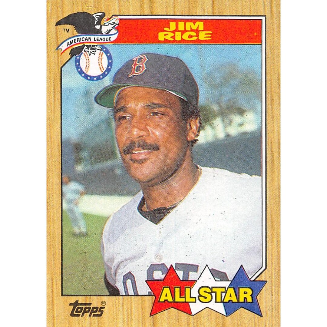 1987 Topps #610 Jim Rice - Etsy