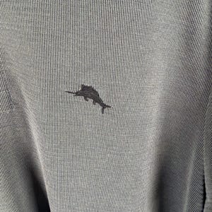 Tommy Bahama Polo Shirt Mens Medium Gray IslandZone Emfielder Short Sleeve Adult image 4