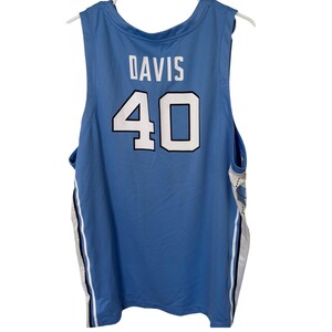 Jordan Brand Basketball Jersey Men XL Blue UNC Davis 40 Argyle Mesh Tar Heels 画像 4