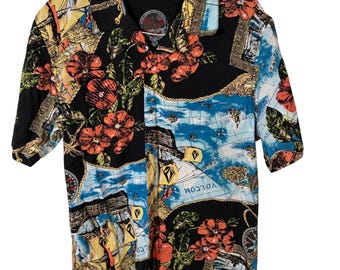 Volcom-shirt heren XL Multi Jake Duncombe V.Co-Operative Nautical Floral Button Up