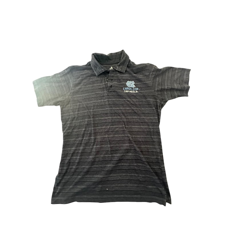 UNC North Carolina Tar Heels Knights Apparel Polo Shirt Mens 2XL Heathered Gray image 1