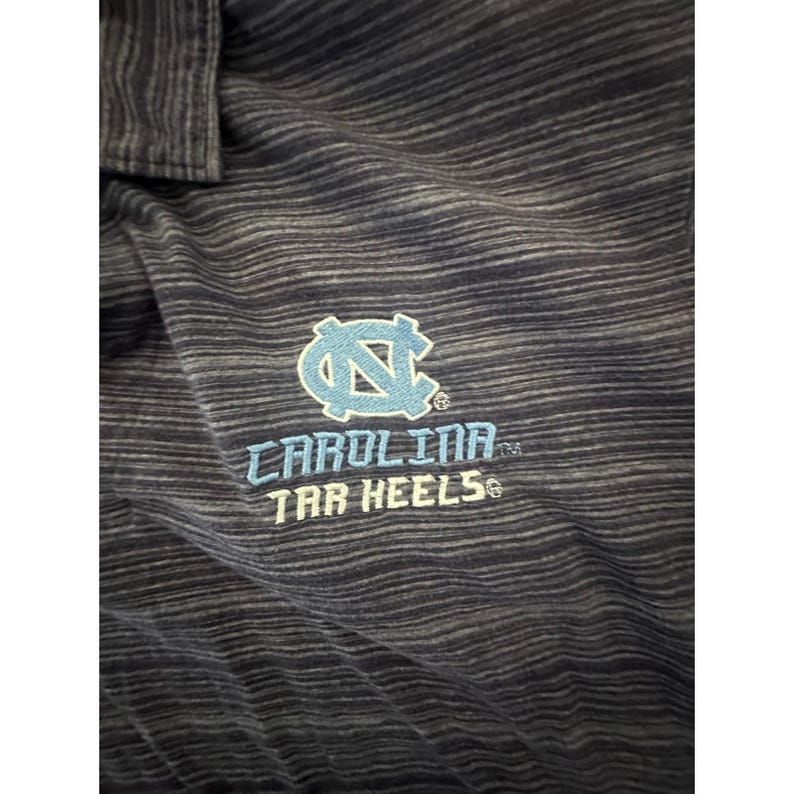 UNC North Carolina Tar Heels Knights Apparel Polo Shirt Mens 2XL Heathered Gray image 4