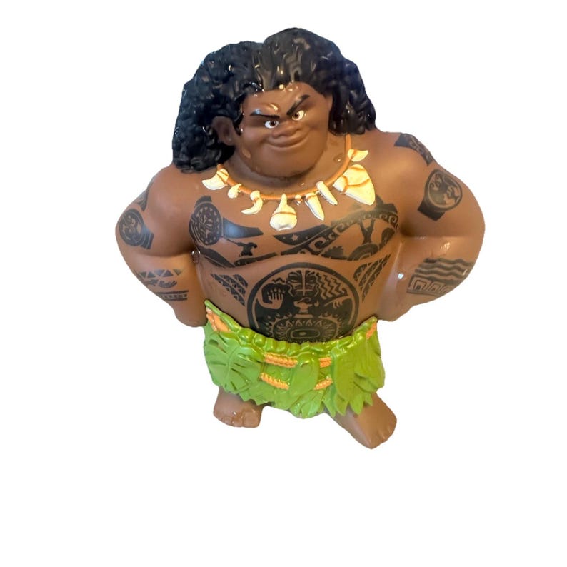 DISNEY Moana Mega Maui 8" Action Figure Doll Hard Plastic Toy Kids Original. C7 image 1
