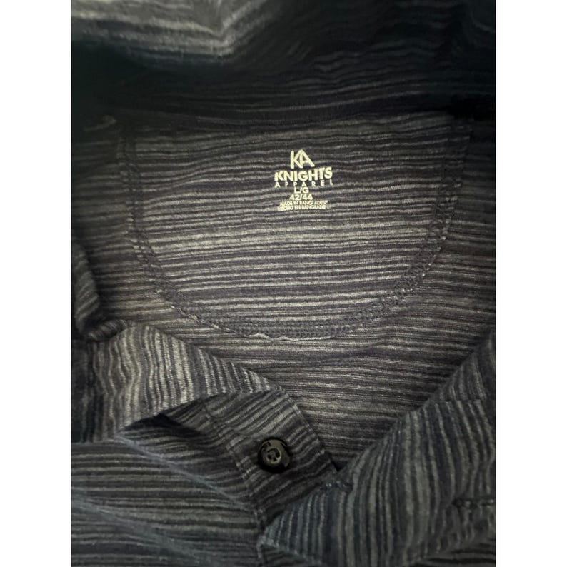 UNC North Carolina Tar Heels Knights Apparel Polo Shirt Mens 2XL Heathered Gray image 3