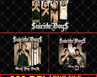 Suicideboys GreyDay Tour 2026 PNG 3 File (Digital Download)